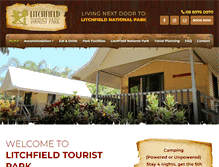 Tablet Screenshot of litchfieldtouristpark.com.au